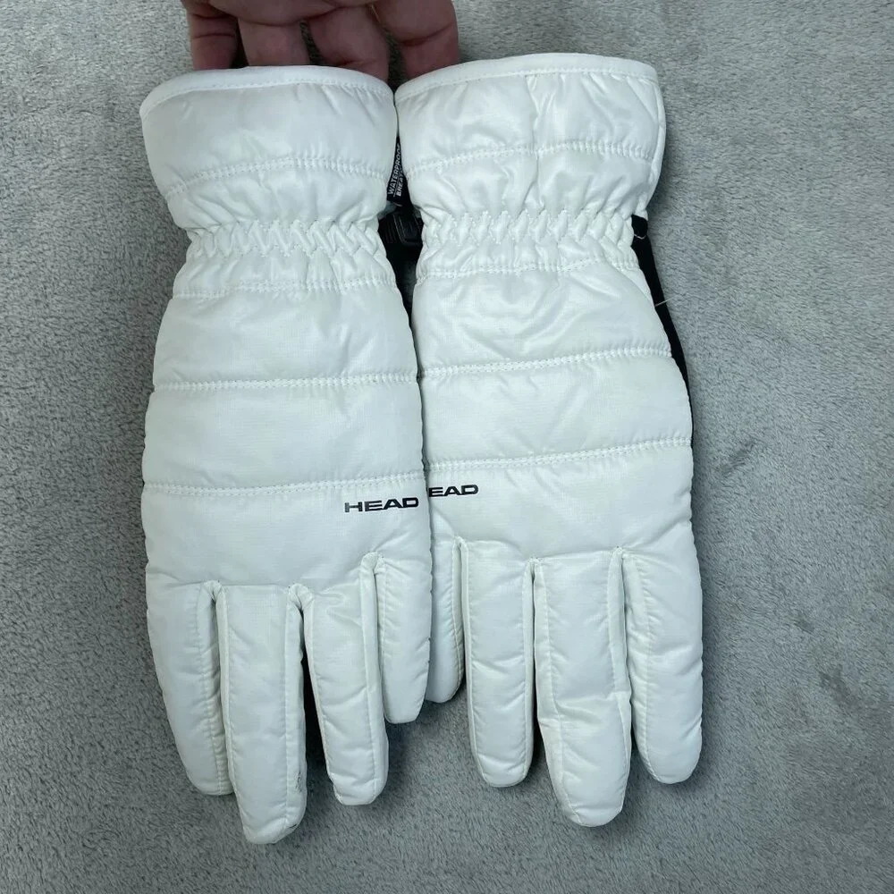 Head Women's M Windproof White & Black Winter Gloves Polyester Spandex n1244